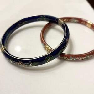 Pair of Vintage Cloissone’ Bangle bracelets